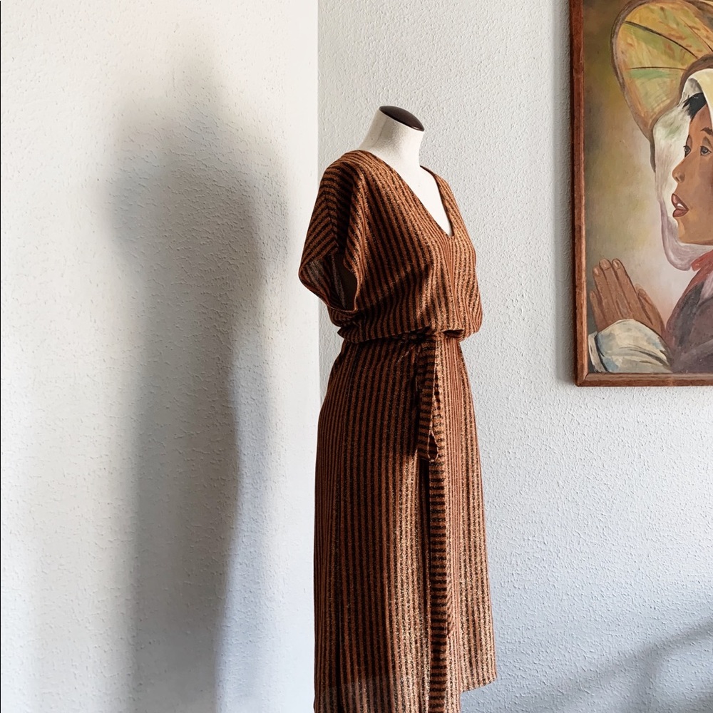 ⋒ ZARA SPARKLE MOCK WRAP DRESS ⋒